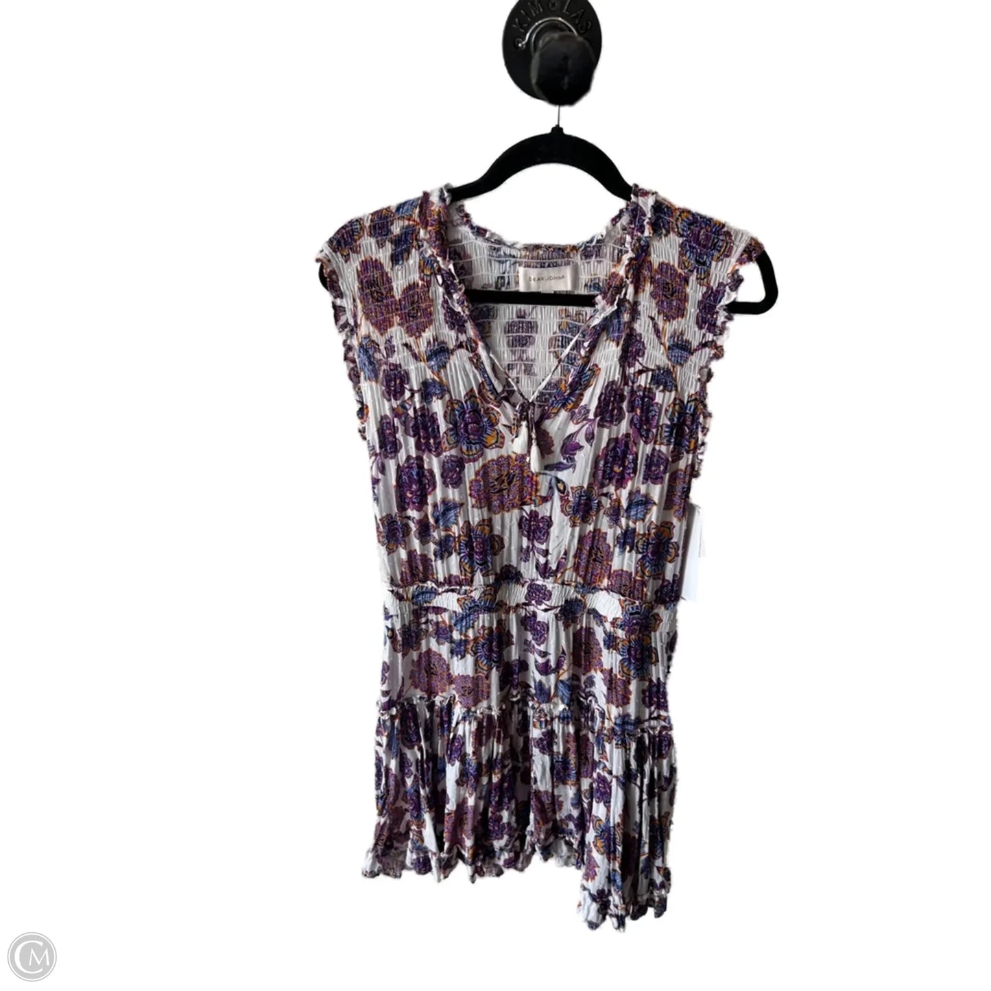 Dress Casual Short By Dear John In Purple & White, Size: L