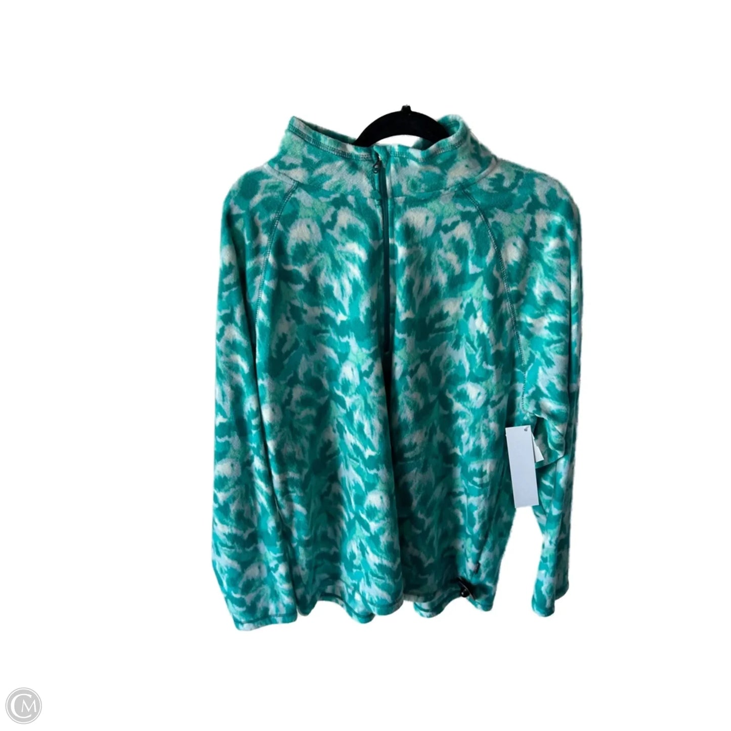 Jacket Fleece By Eddie Bauer In Green, Size: Xxl