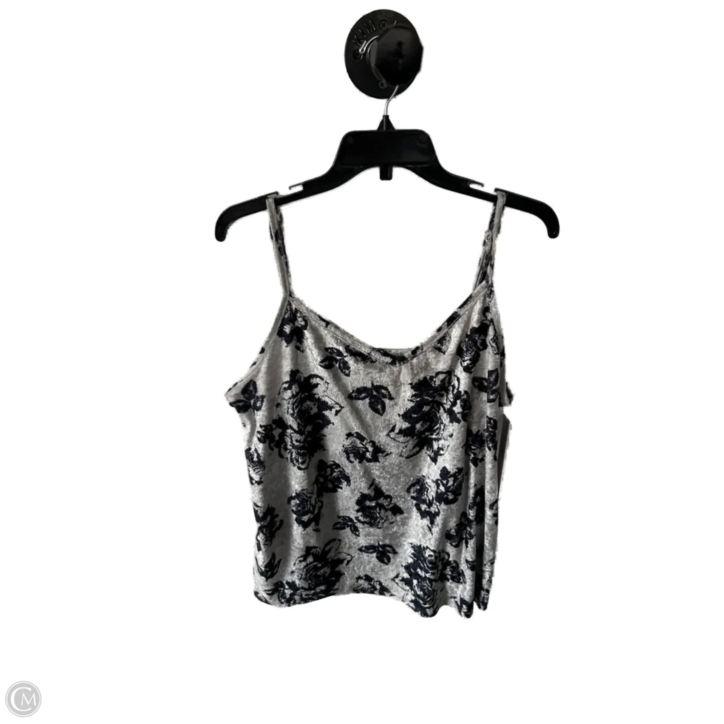 Top Sleeveless By Maurices In Blue & Grey, Size: Xl