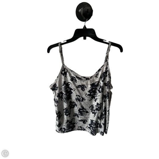 Top Sleeveless By Maurices In Blue & Grey, Size: Xl