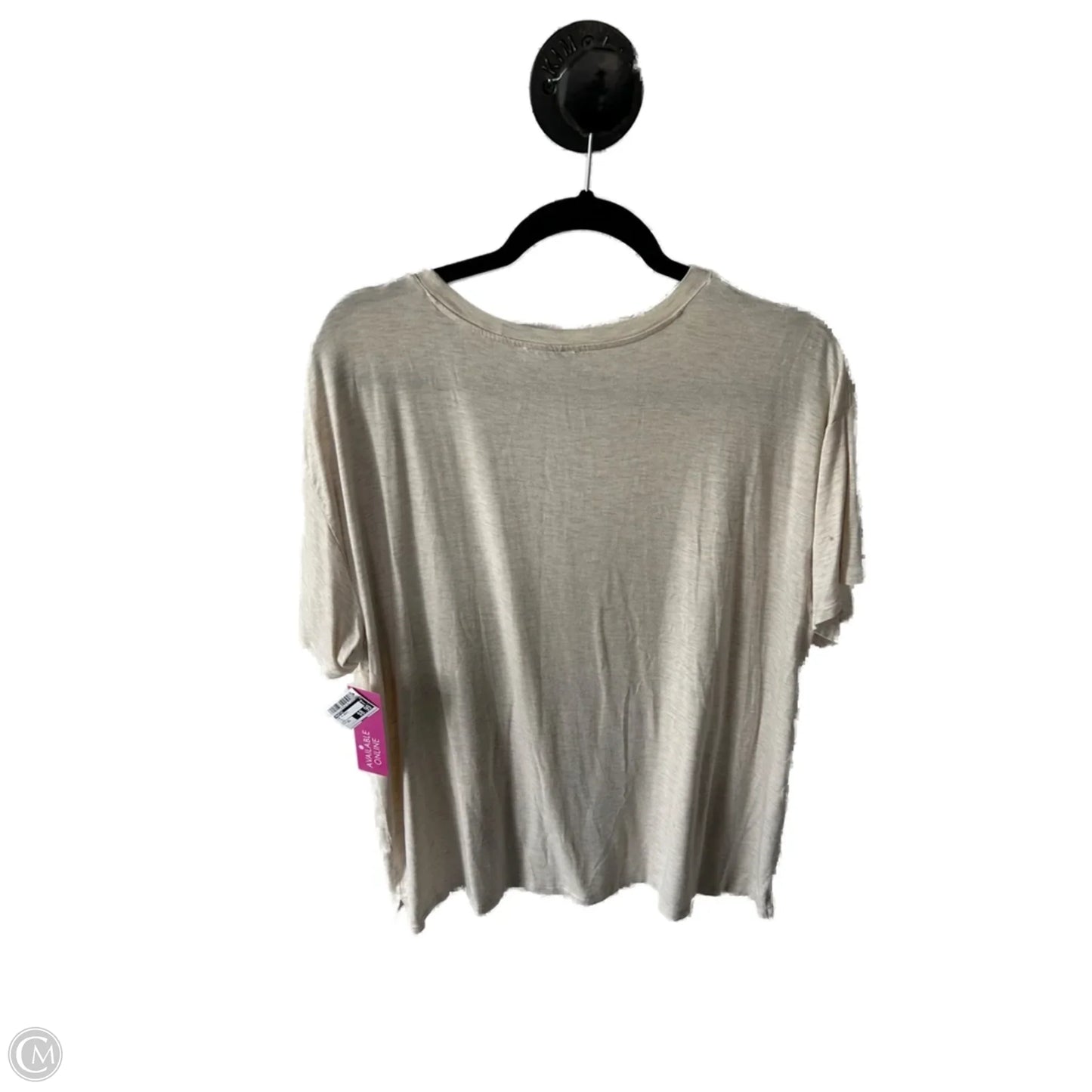 Top Short Sleeve Basic By Maurices In Tan, Size: Xxl
