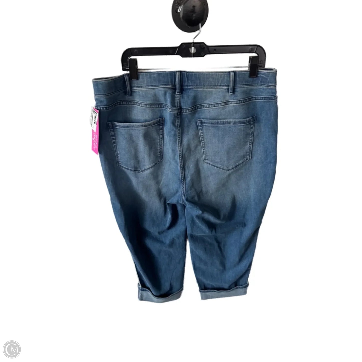 Jeans Cropped By J. Jill In Blue Denim, Size: 18