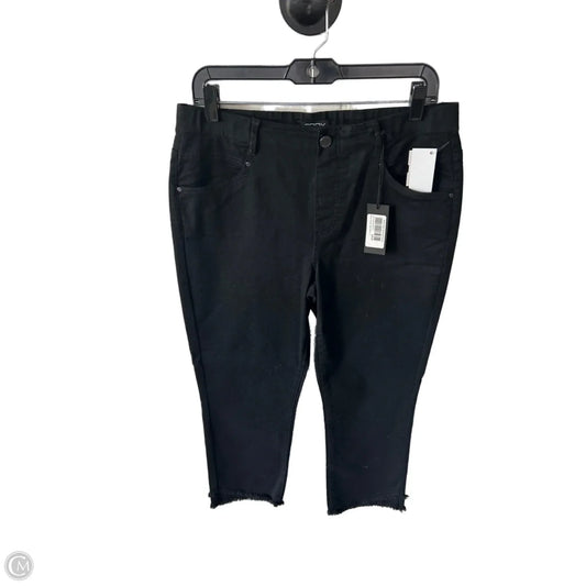 Jeans Straight By Clothes Mentor In Black Denim, Size: 12