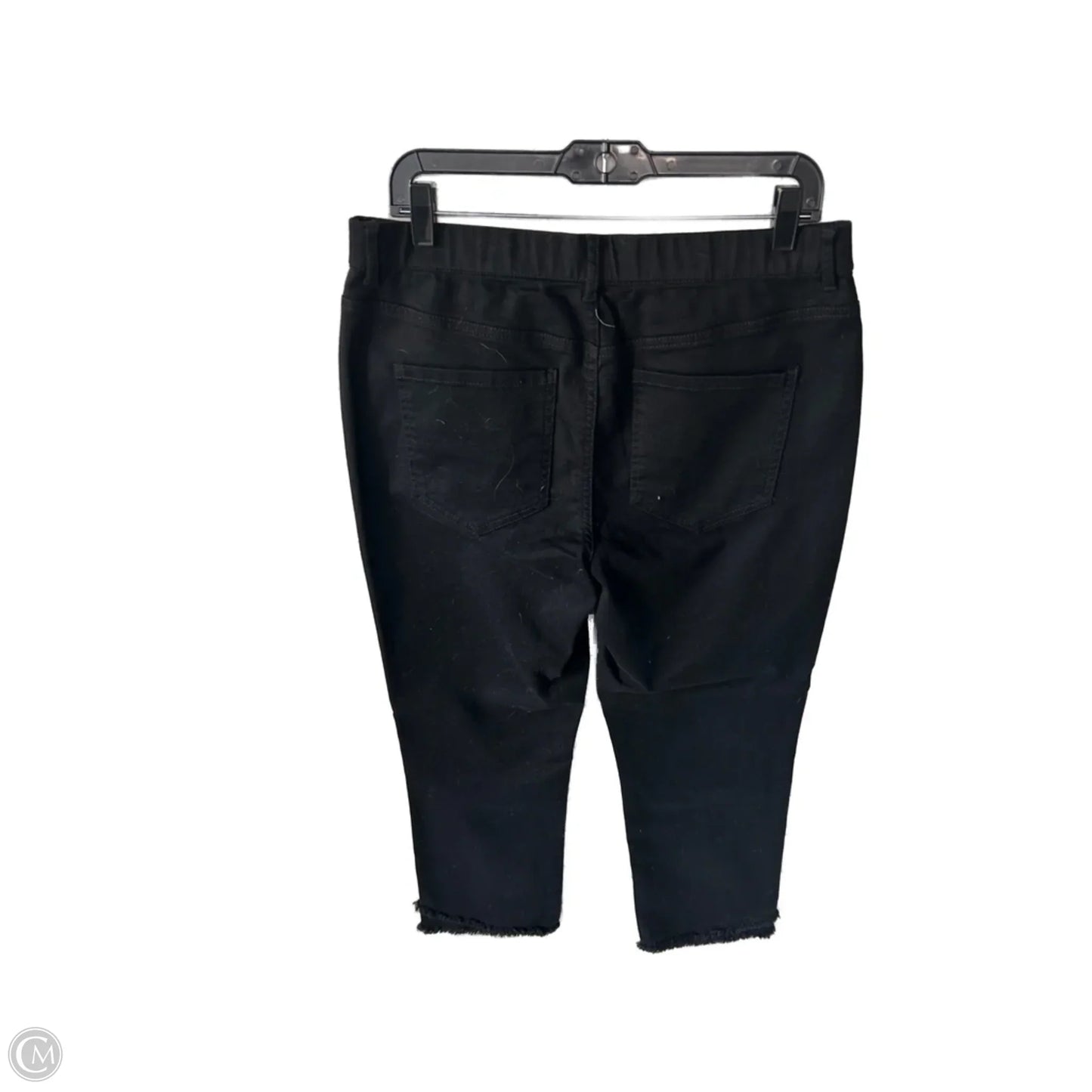 Jeans Straight By Clothes Mentor In Black Denim, Size: 12