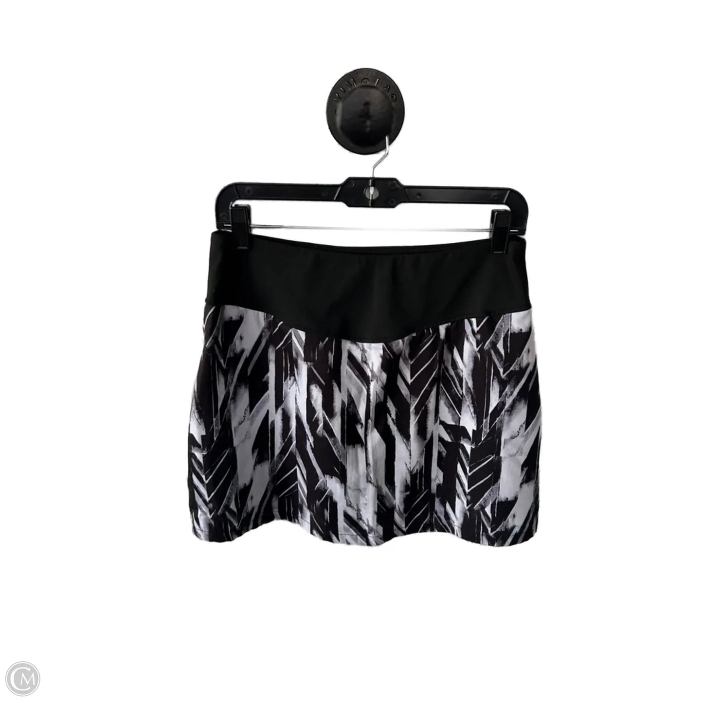 Athletic Skort By Clothes Mentor In Black & White, Size: 8