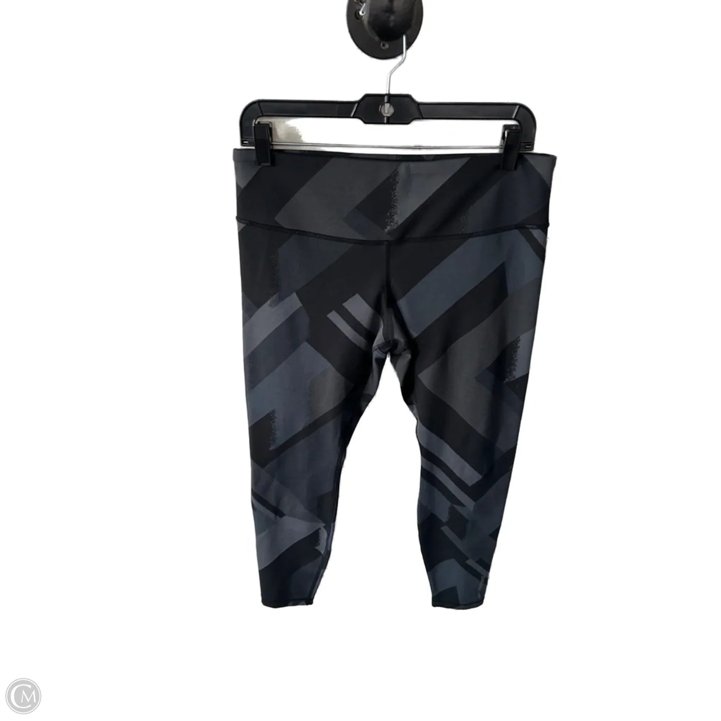 Athletic Leggings By Brooks In Grey, Size: 12