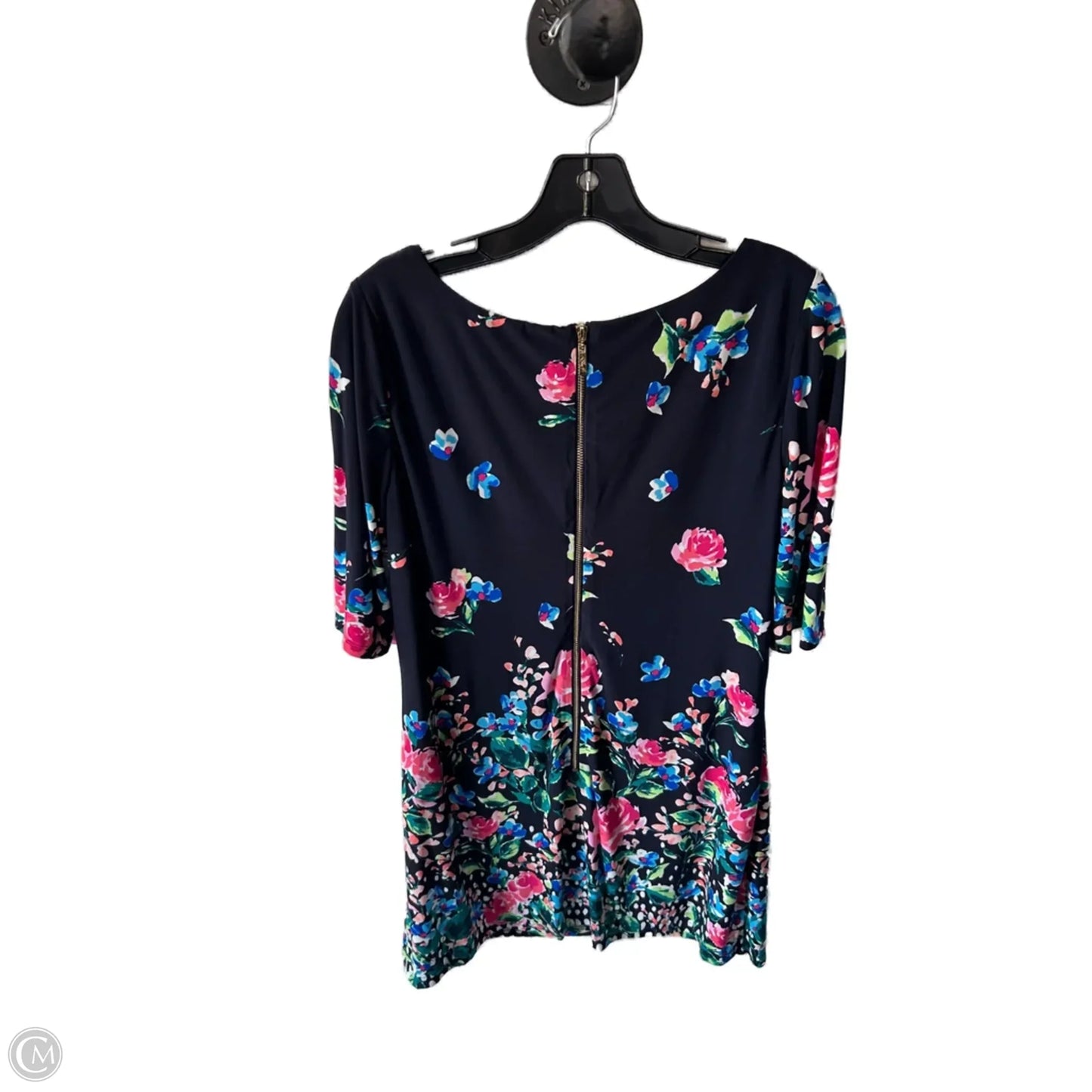 Dress Casual Short By Eliza J In Blue & Pink, Size: L