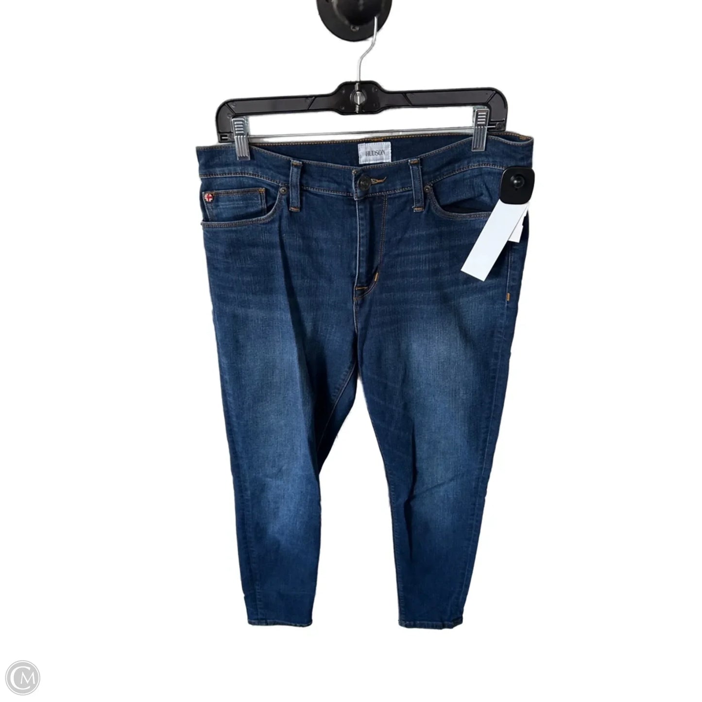 Jeans Skinny By Hudson In Blue Denim, Size: 12