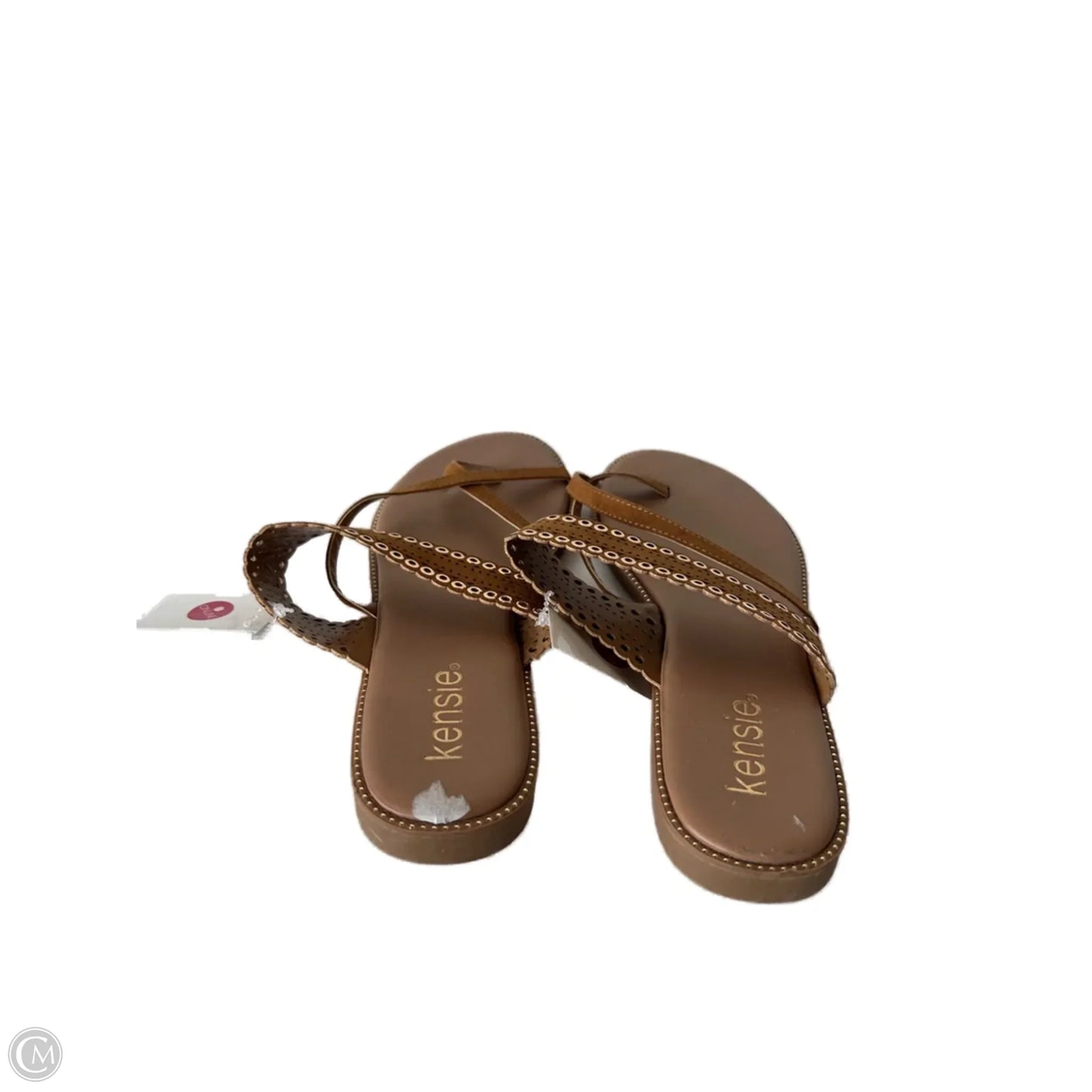 Sandals Flip Flops By Kensie In Brown, Size: 10