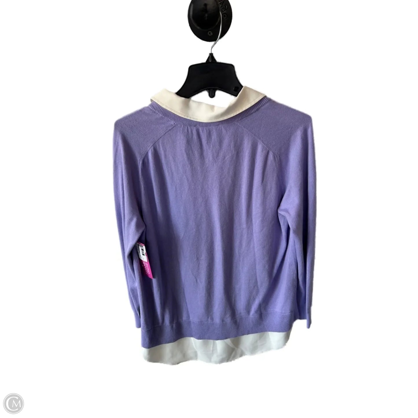 Sweater By Ann Taylor In Purple, Size: M