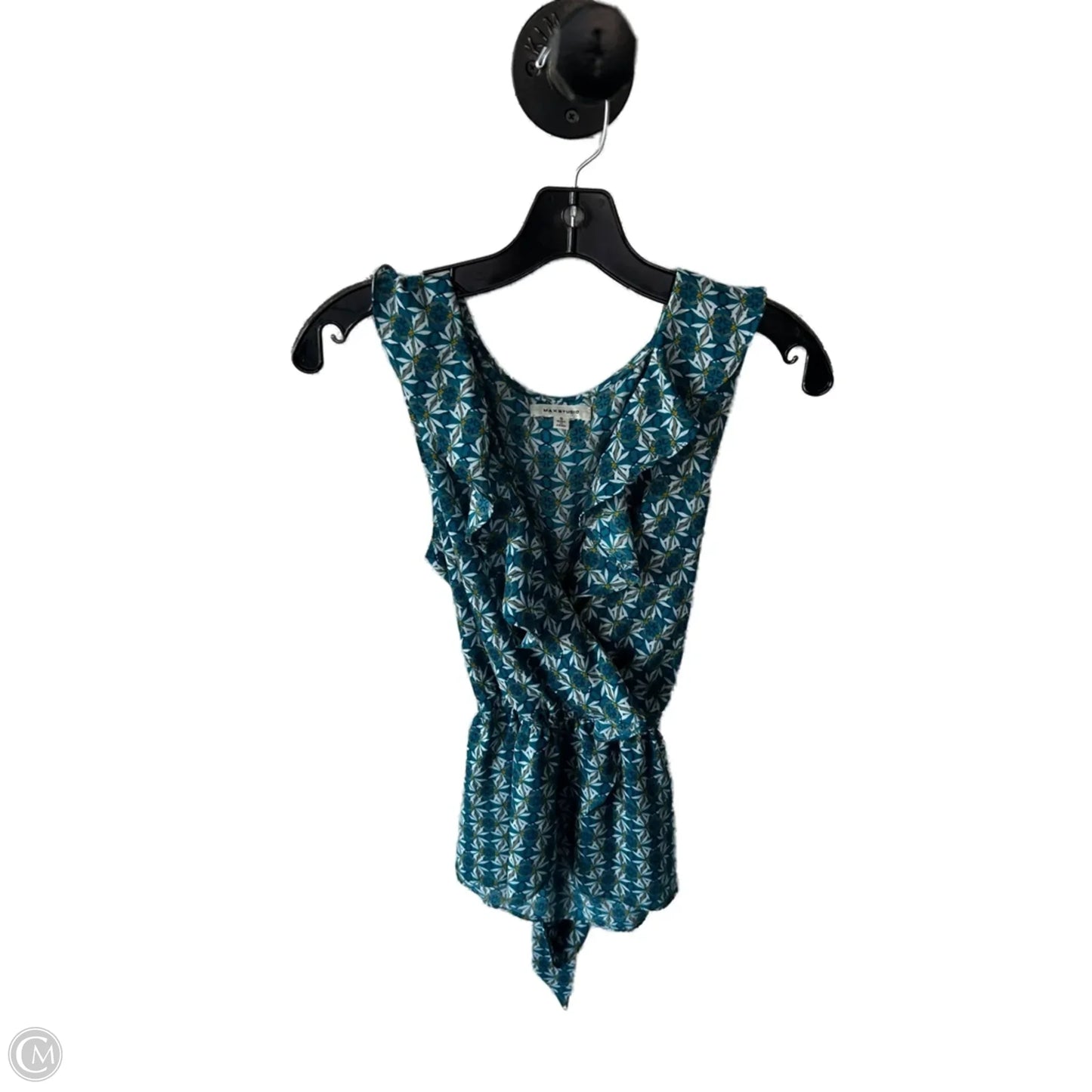 Top Sleeveless By Max Studio In Blue, Size: S