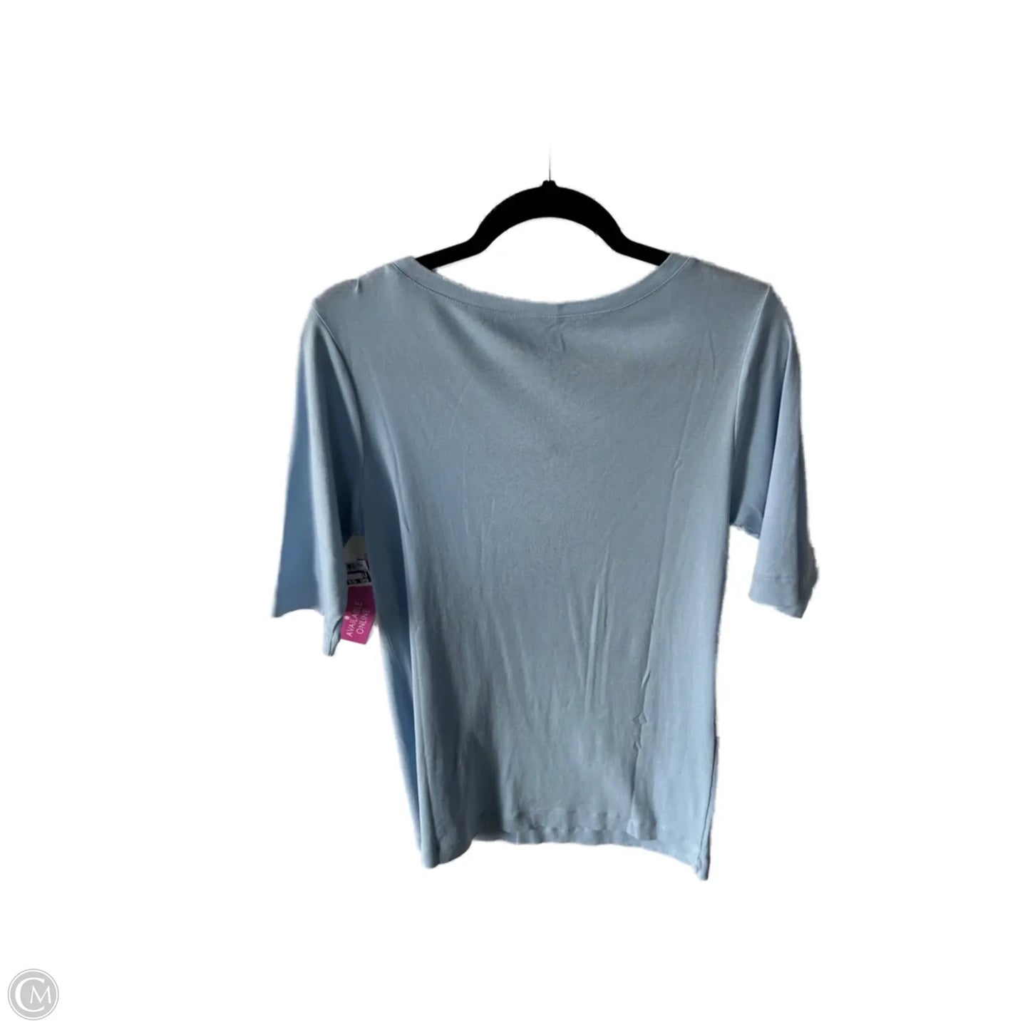 Top Short Sleeve Basic By Caslon In Blue, Size: Xl