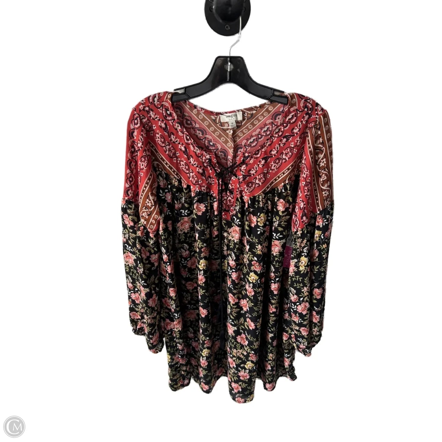 Dress Casual Short By Umgee In Black & Pink, Size: M