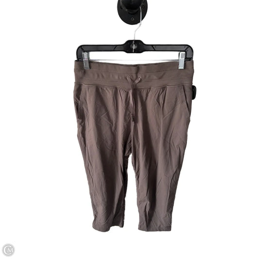 Athletic Capris By Lululemon In Brown, Size: 6