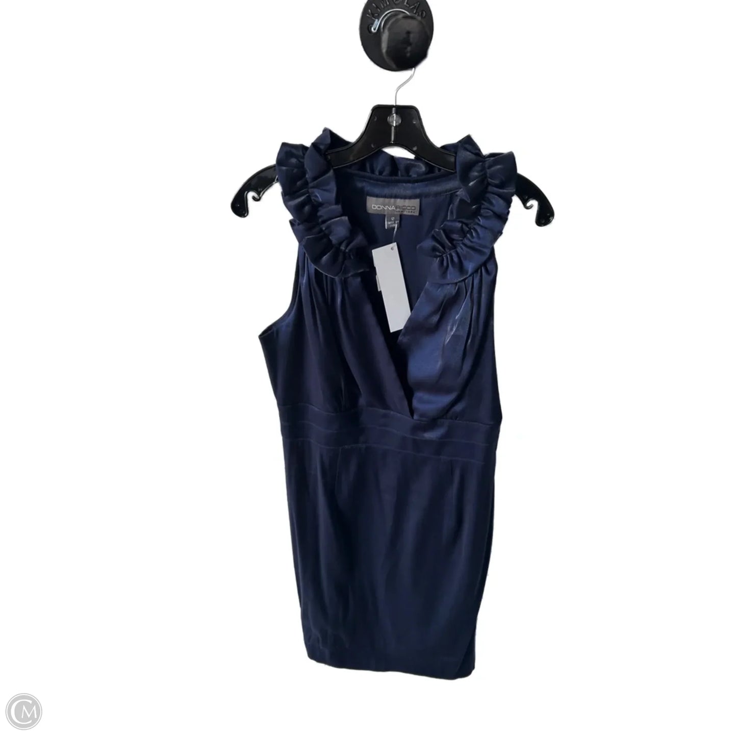 Dress Party Short By Donna Ricco In Blue, Size: L