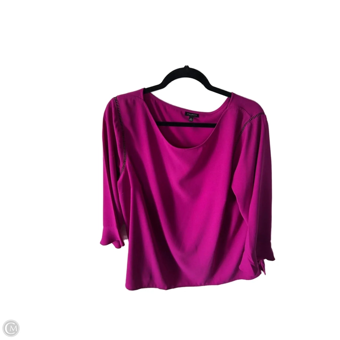 Top Long Sleeve By Talbots In Purple, Size: Xl