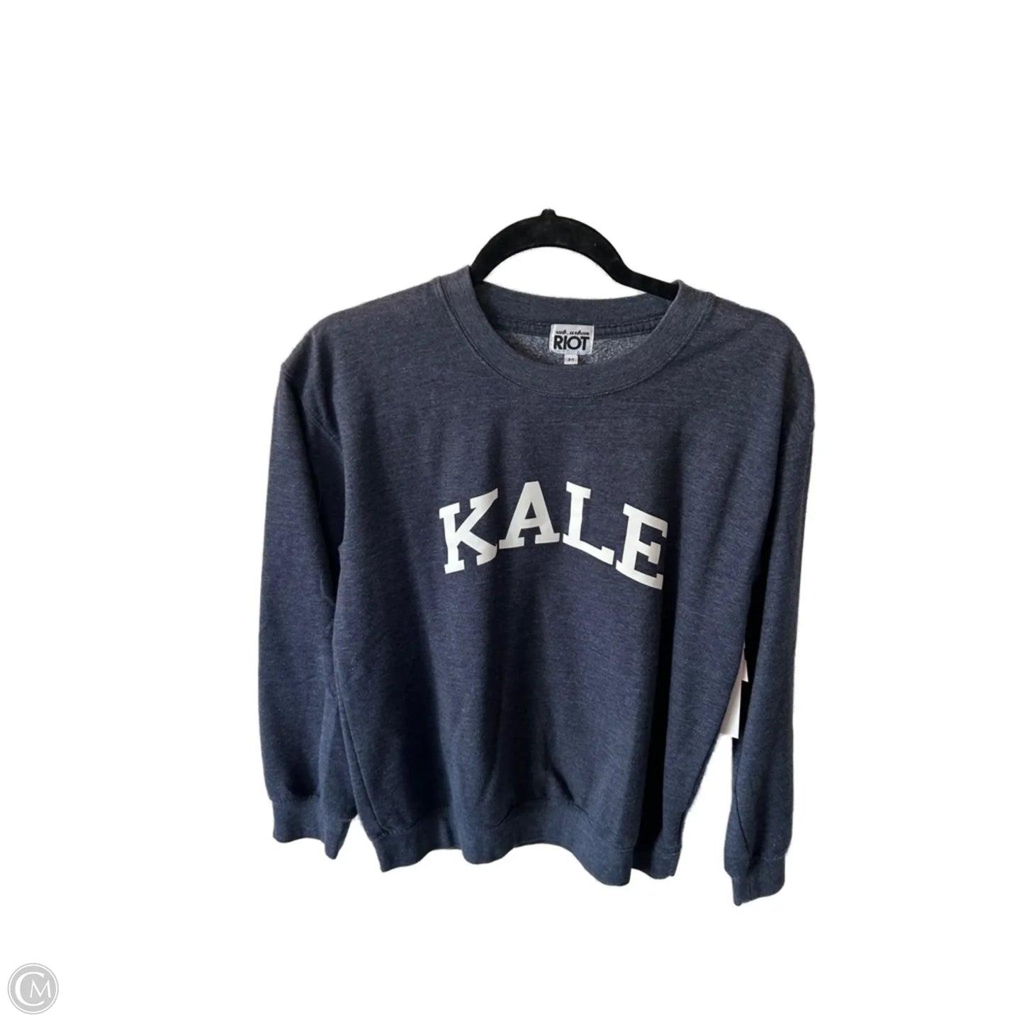Sweatshirt Crewneck By Cmc In Blue & White, Size: M