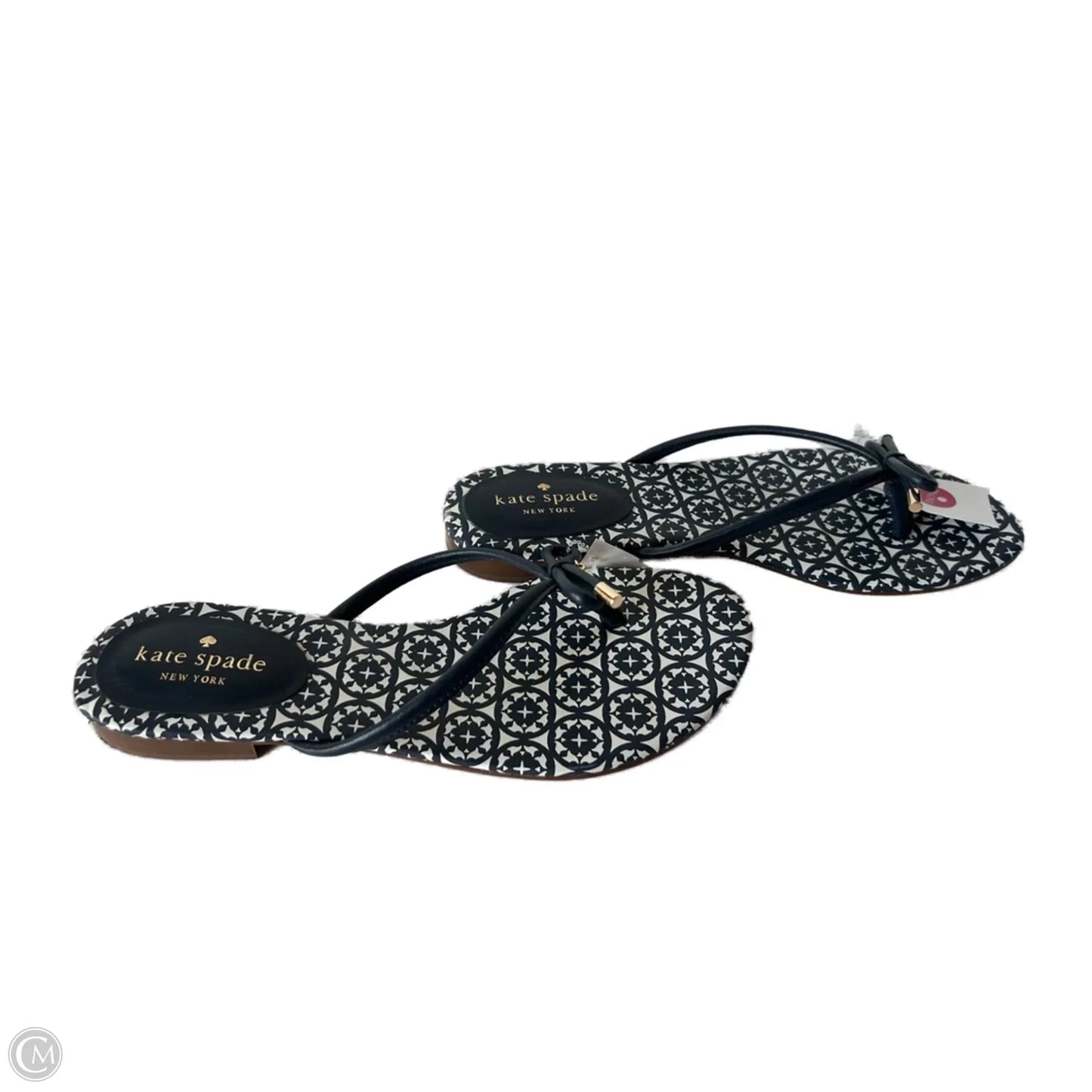 Sandals Designer By Kate Spade In Blue & White, Size: 8