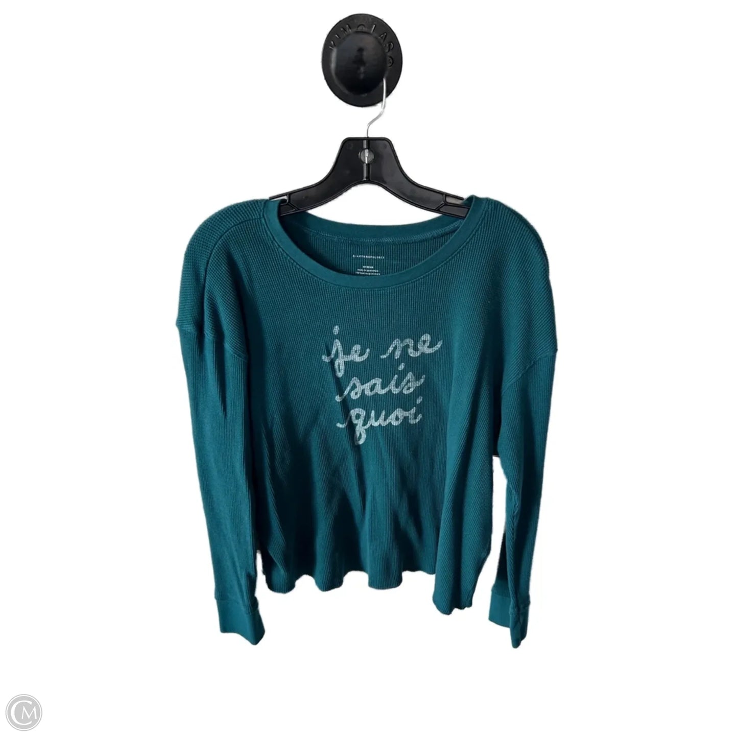 Top Long Sleeve By Anthropologie In Blue, Size: M