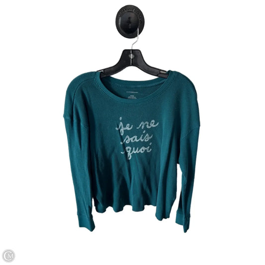 Top Long Sleeve By Anthropologie In Blue, Size: M