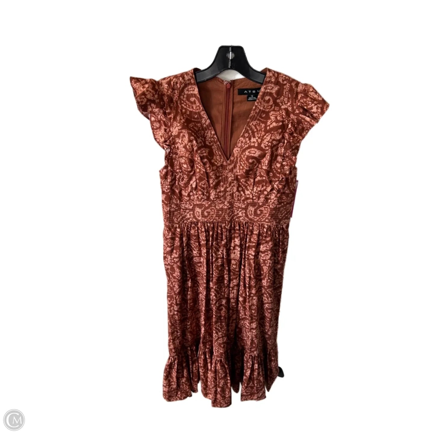 Dress Casual Midi By Atsu In Brown, Size: S