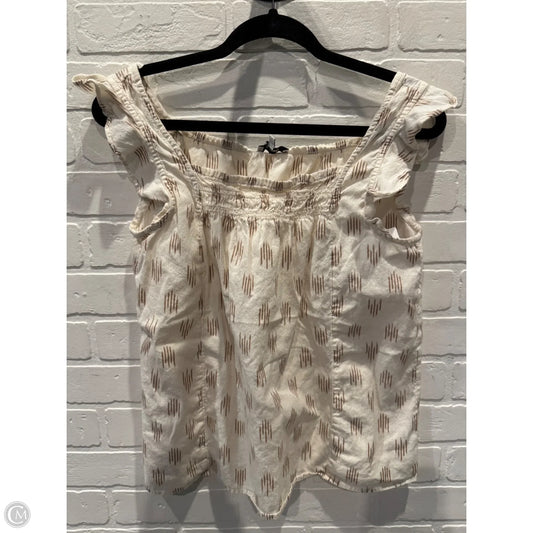 Top Sleeveless By Madewell In Tan, Size: Xs