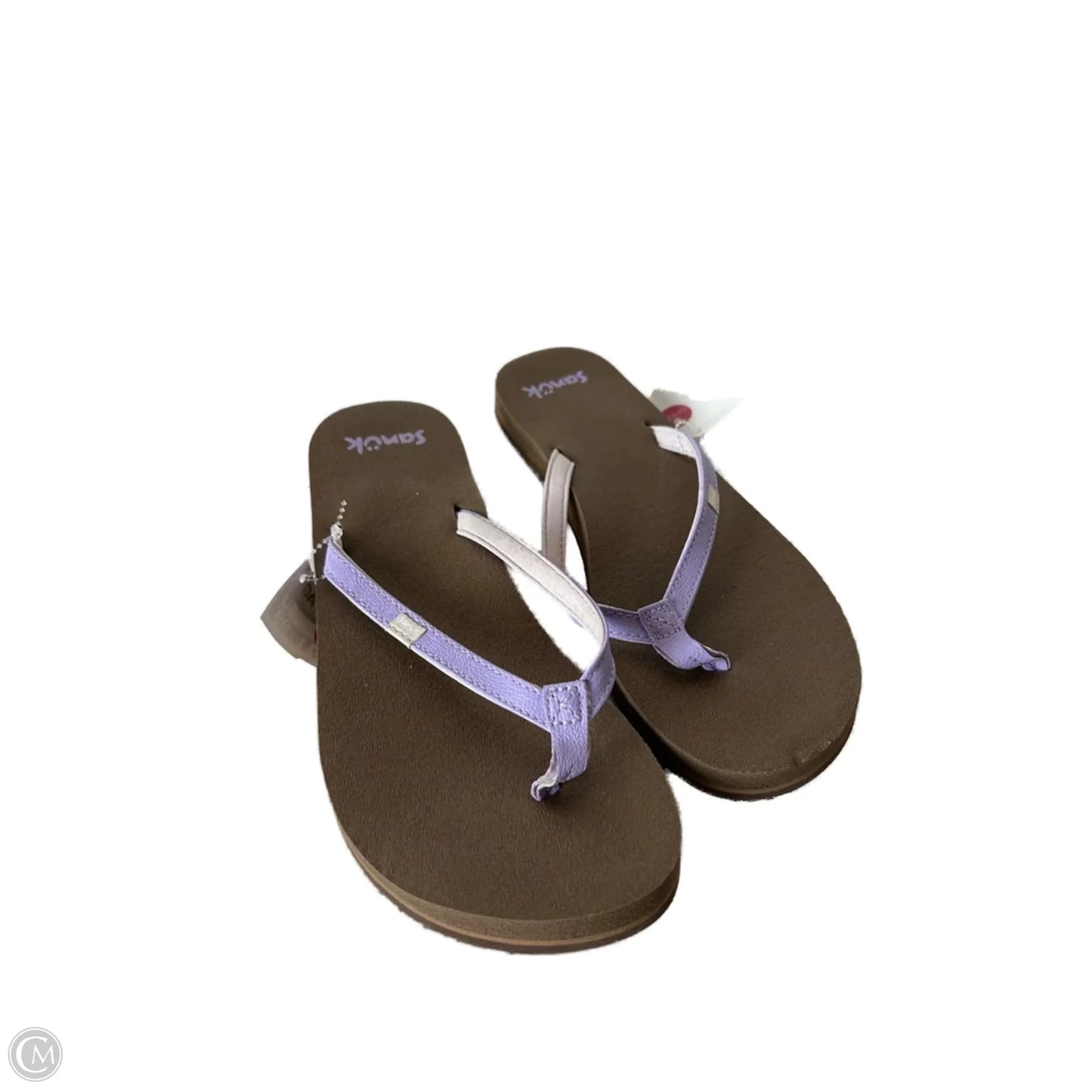 Sandals Flip Flops By Sanuk In Purple, Size: 8