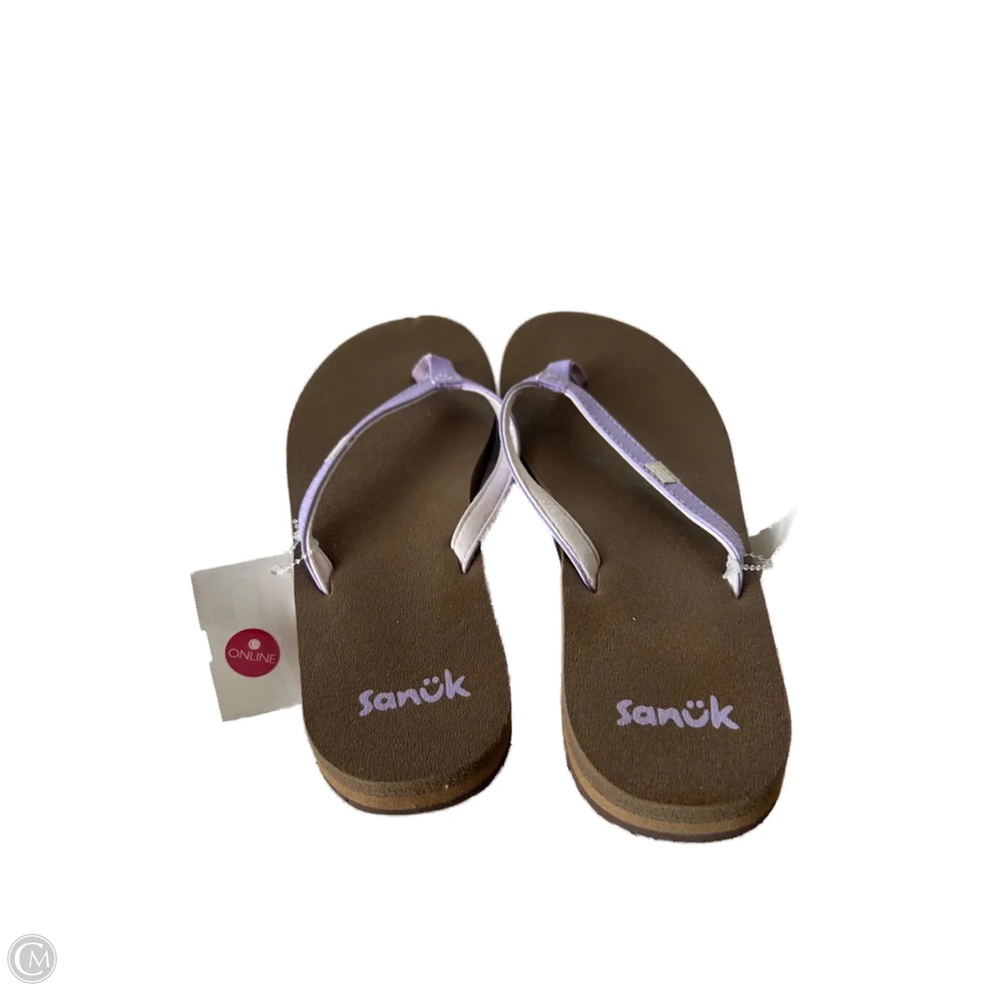 Sandals Flip Flops By Sanuk In Purple, Size: 8