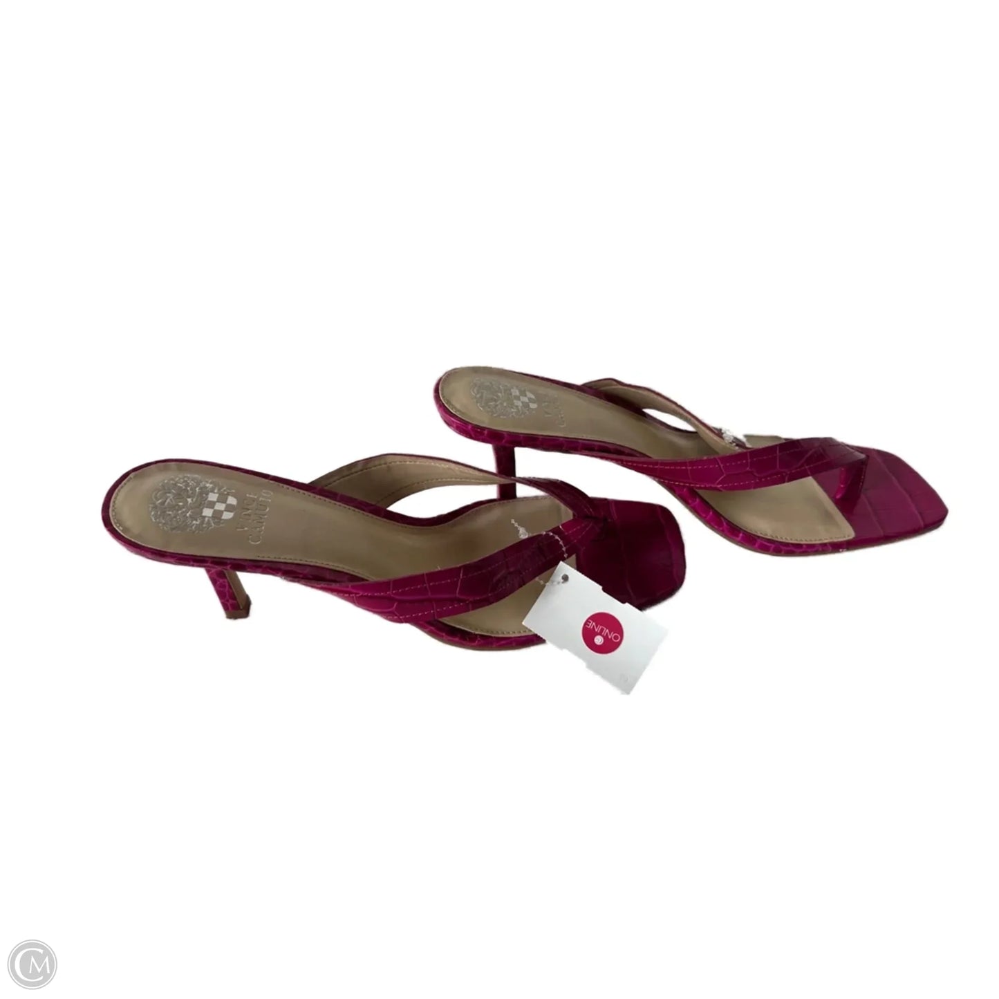 Sandals Heels Kitten By Vince Camuto In Pink, Size: 11