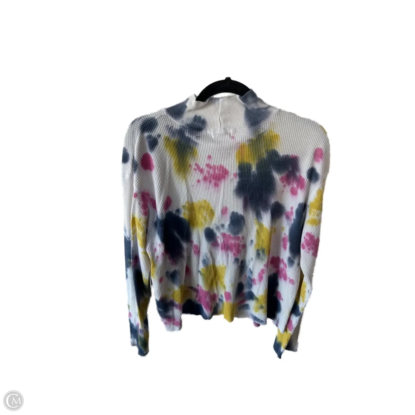 Top Long Sleeve By T.la In Blue & Yellow, Size: L