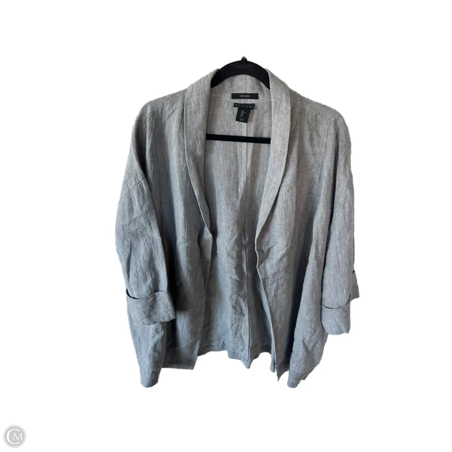 Blazer By Tahari In Grey, Size: L