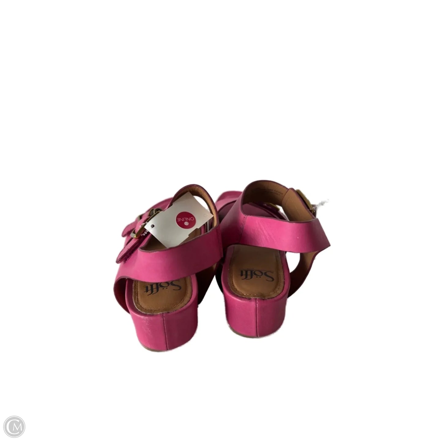 Sandals Heels Kitten By Sofft In Pink, Size: 8