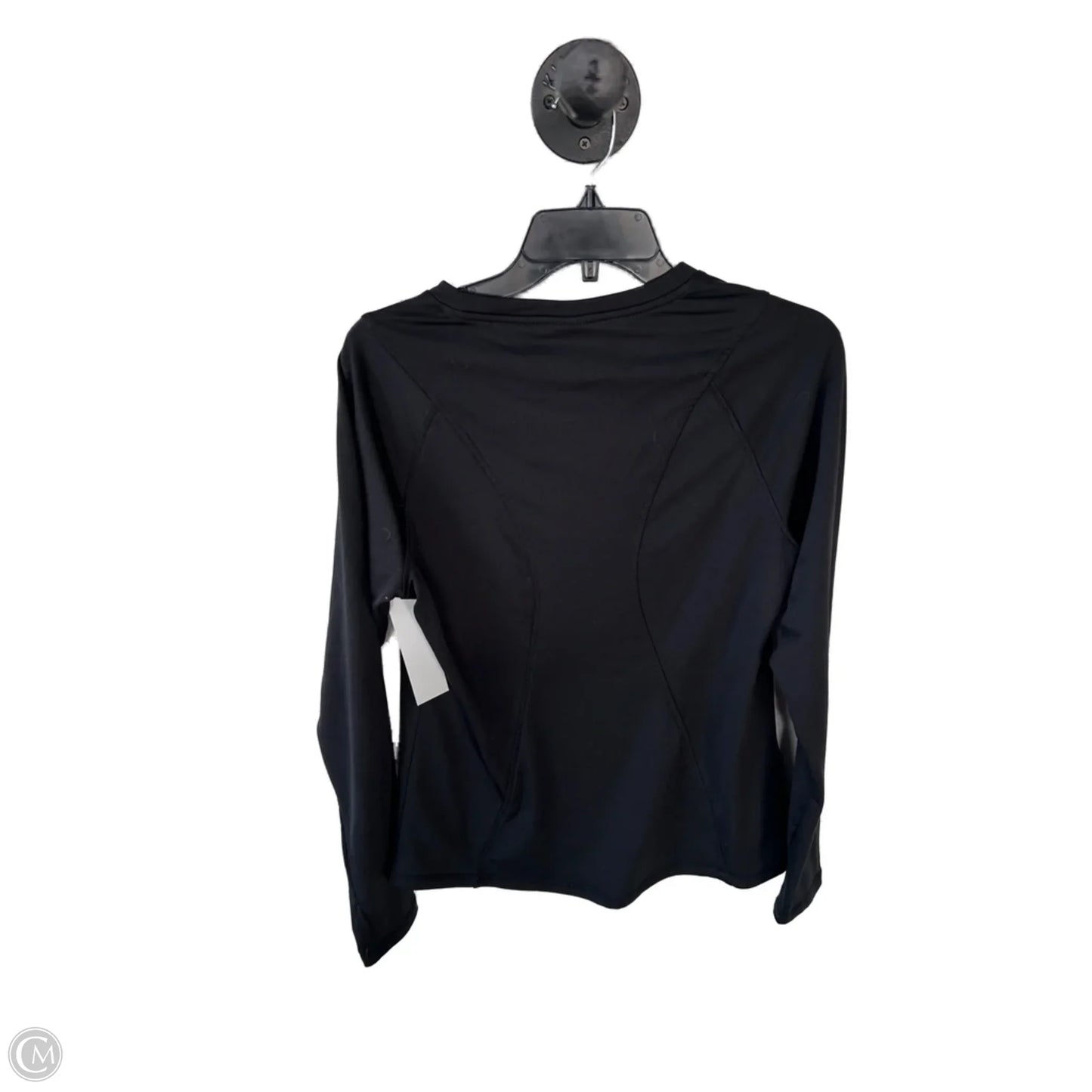 Athletic Top Long Sleeve Crewneck By Spyder In Black, Size: M