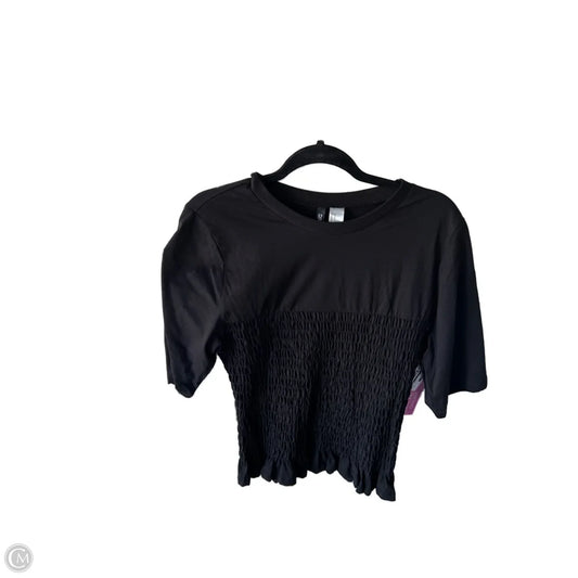 Top Short Sleeve Basic By Divided In Black, Size: M