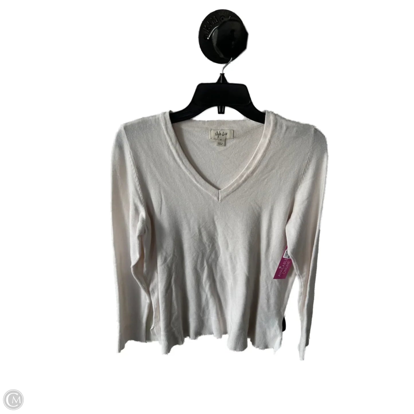 Sweater By Style And Company In Cream, Size: M