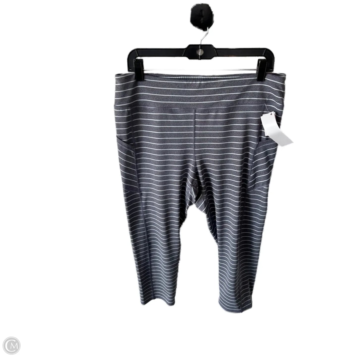 Athletic Leggings By Gaiam In Grey, Size: 16