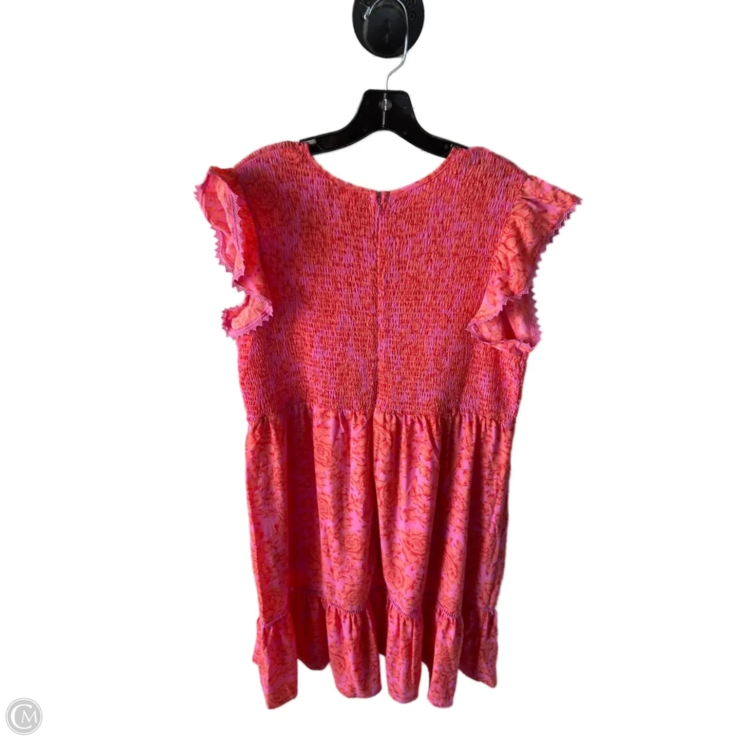 Dress Casual Midi By Melrose And Market In Orange & Pink, Size: 2x