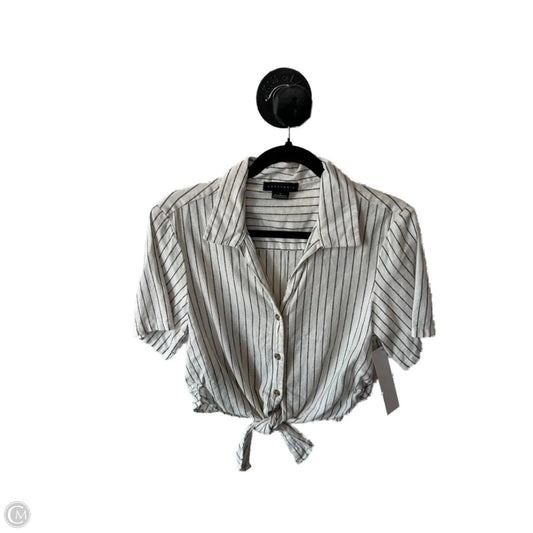 Top Short Sleeve By Sanctuary In Black & Cream, Size: S