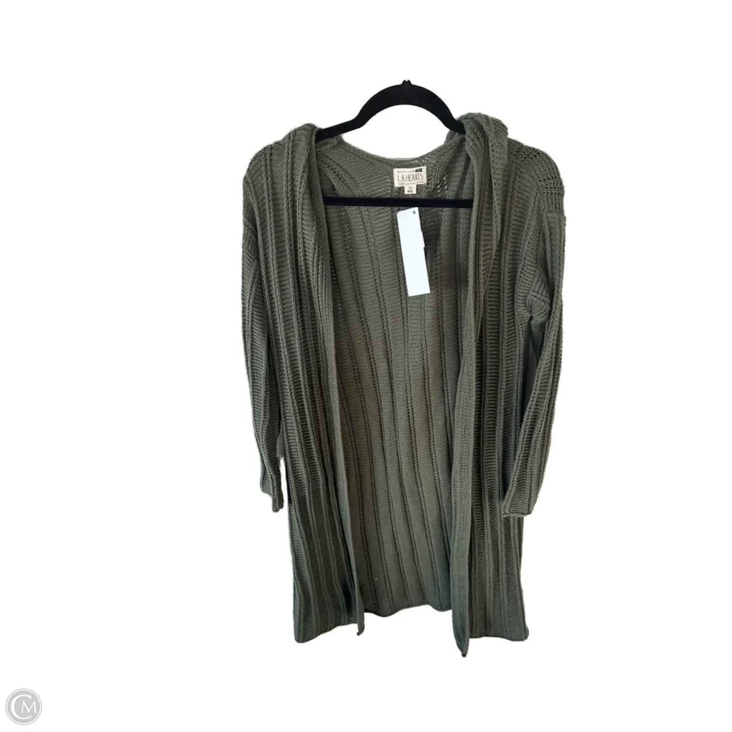 Sweater Cardigan By La Hearts In Green, Size: M