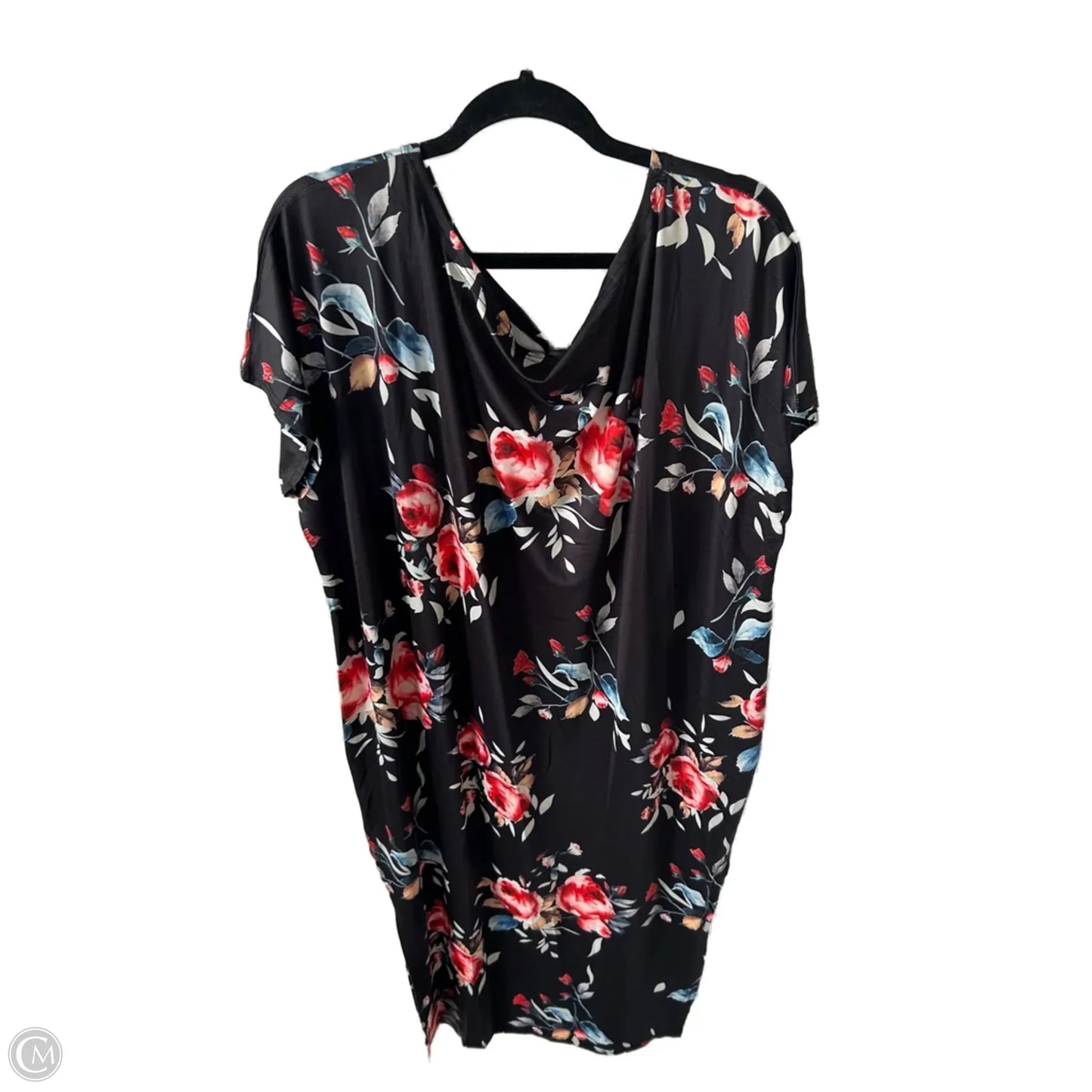 Dress Casual Maxi By Cme In Black & Orange, Size: L