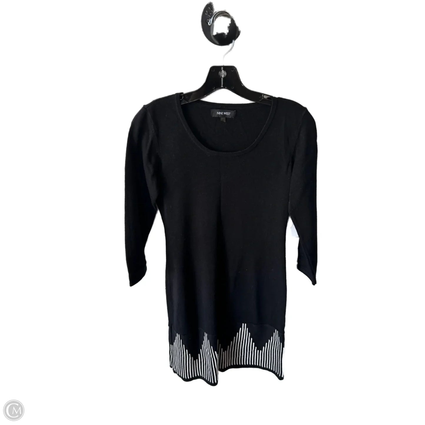 Dress Sweater By Nine West In Black & White, Size: Xs