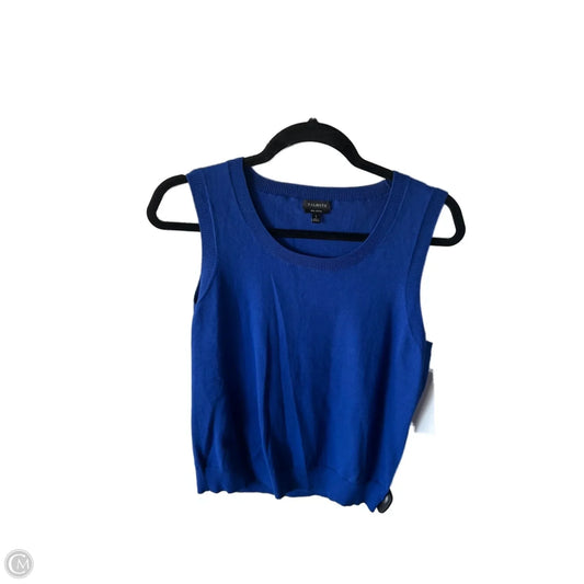 Vest Sweater By Talbots In Blue, Size: L