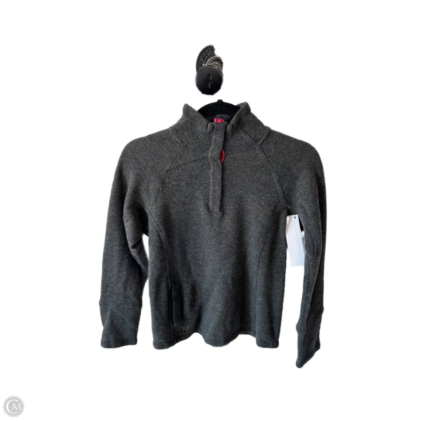 Jacket Fleece By Clothes Mentor In Grey, Size: S