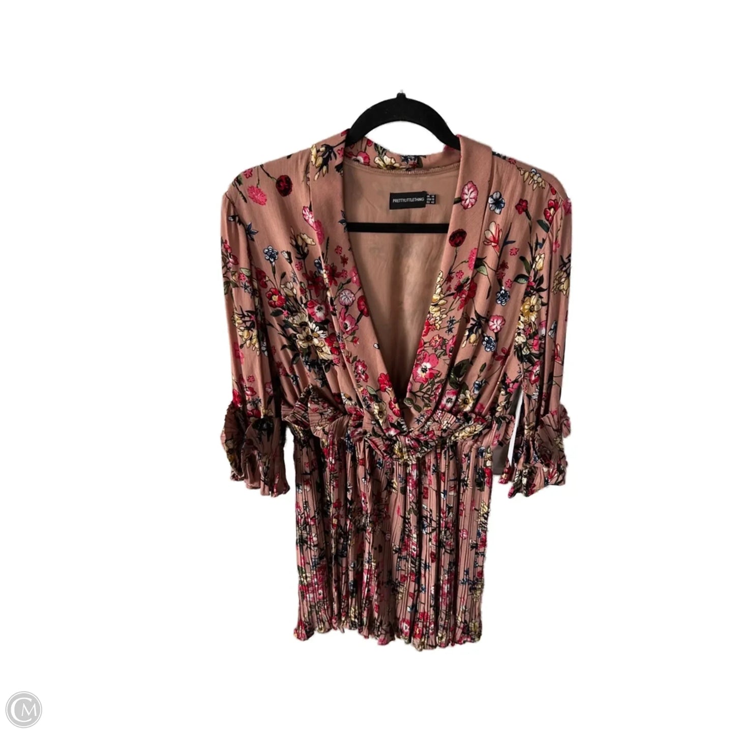 Dress Casual Short By Pretty Little Thing In Pink & Red, Size: M