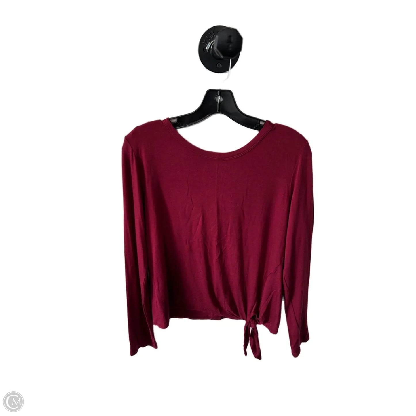 Top Long Sleeve Basic By Olivia Rae In Red, Size: L