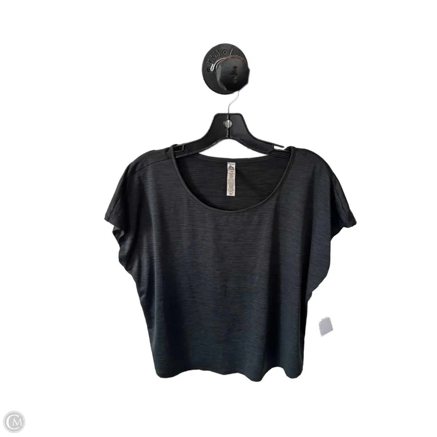 Athletic Top Short Sleeve By Rbx In Grey, Size: L