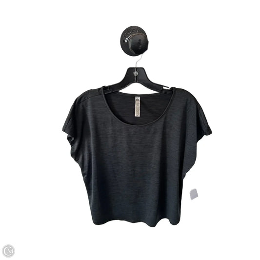 Athletic Top Short Sleeve By Rbx In Grey, Size: L