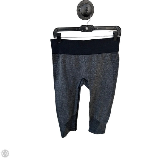 Athletic Leggings Capris By New Balance In Black & Grey, Size: 12