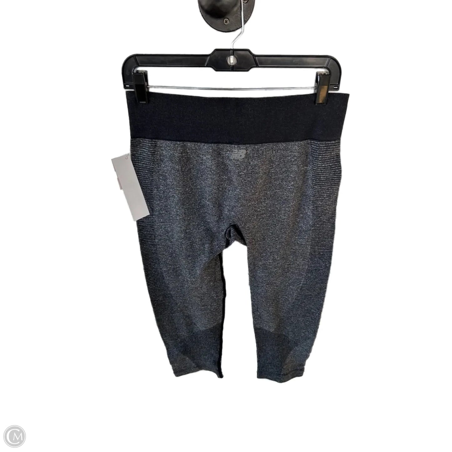Athletic Leggings Capris By New Balance In Black & Grey, Size: 12