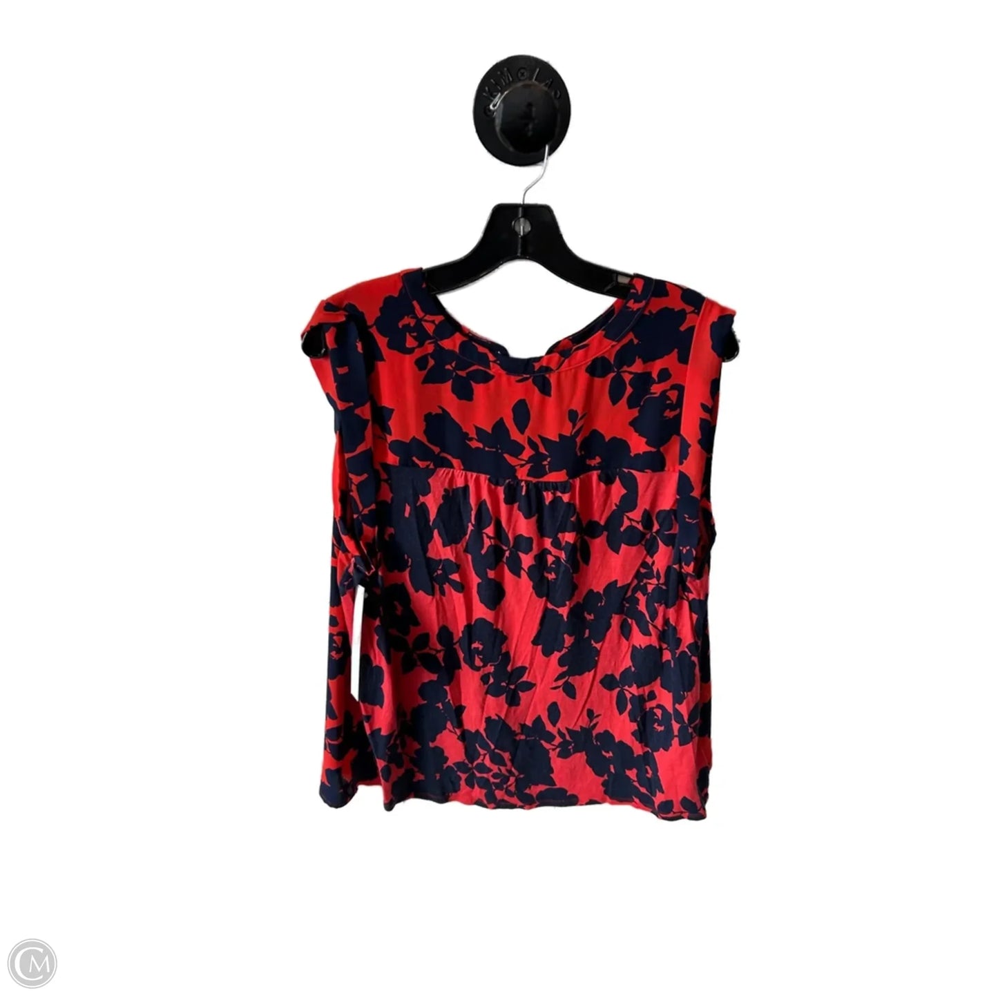 Top Sleeveless By Loft In Blue & Orange, Size: L